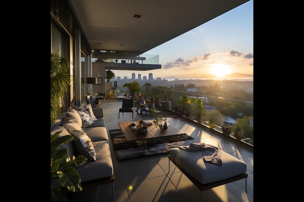 Luxury building with a stunning unit view showcasing modern architecture and premium urban living experience.